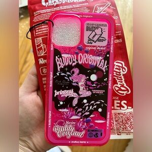 iPhone 13 phone case, neon pink, brand new